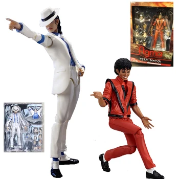 Figma 096 Michael Jackson costum alb cu Michael Jackson MJ Thriller de Acțiune Figura Model Clasic Anime Jucarii Cadou de Crăciun