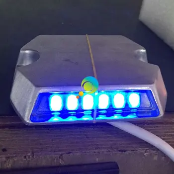De înaltă calitate, de o parte LED albastru aluminiu drum marker LED cu fir tunel rutier stud