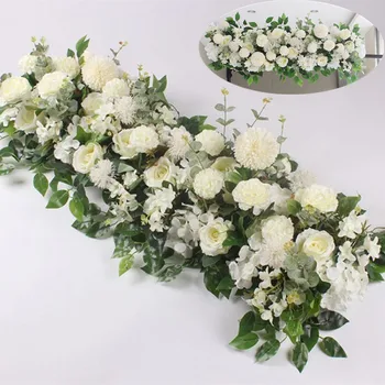 50/100cm DIY Nunta Artificiale Flori de Trandafir Rând Perete accesorii pentru aranjamente Nunta Arc de Fier Fundal T Etapă Decor