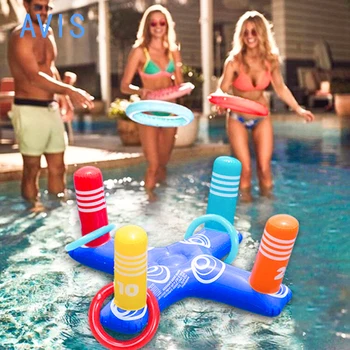 AVIS Inel Gonflabile Aruncă Jucării de Piscină Multiplayer Apă Plutitoare Distractiv Aruncat Carnaval Curs de Obstacol Jucării Jocuri de Vară