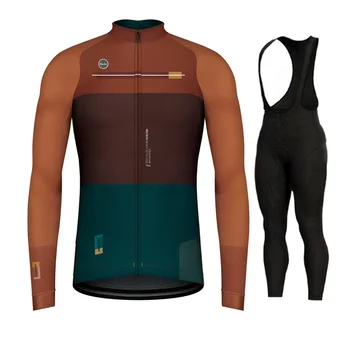 2022 Triatlon Toamna Bărbați Ciclism Jersey set Rutiere Îmbrăcăminte biciclete MTB uniformă cu mâneci Lungi cu bicicleta costum Sport Biciclete Salopete Pantaloni