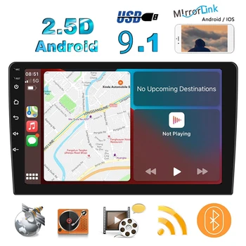 2 Din CarPlay Radio Auto 9 Inch HD Mașina MP5 Player Multimedia pentru Android De 10.1 Radio Navigație GPS, Wifi, Bluetooth