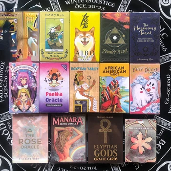 Hârtie Manuală Tarot Brand rezistent la Uzura Tabla de Joc Carte de Divinație de Cărți Oracol Carte de Joc