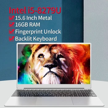 Intel Core i5-8279U 1920*1080 IPS Laptop 16G RAM 1TB SSD-ul de 15.6 Inch Notebook de Gaming Calculator Metal Amprente Deblocare PC, Netbook