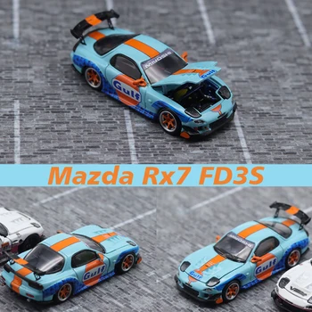 Master 1:64 RX7 FD3S RE Amemiya GOLFUL Capota Deschis Aliaj Diorama Masina Model de Colectie in Miniatura Carros Jucarii