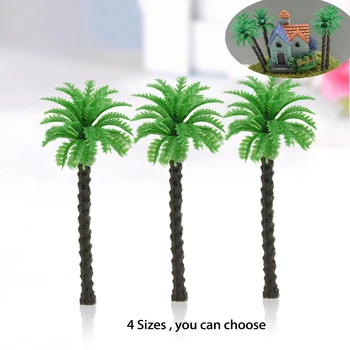 3.5 cm-9cm Plastic Palmieri de nucă de Cocos DIY Plante in Miniatura Nisip Masă Clădire Peisaj Layout Diorama Materiale 10buc/Set