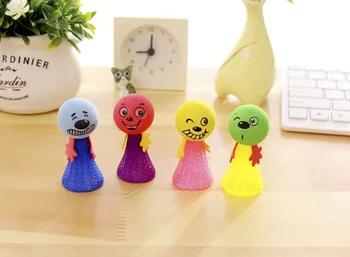 Creative Noutate Stoarce Plastic Amuzant Mari De Desene Animate Drăguț Viguros Elf Expresia Papusa Copil Copii Cadou Creativ Cadou Amuzant Jucărie