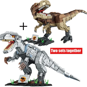 Dinozaur Idei Tehnice Dinozaur T-Rex Lumea Animală Blocuri Creative Deformate Dinozaur Cărămizi Copii, Jucarii Copii, Cadouri