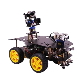 Raspberry Pi 4B 4WD Robot Inteligent DIY Kit de Mașină Multi-functional cu Camera WIFI / Bluetooth Module Electronice Echipa Jucărie pentru Adolescenti