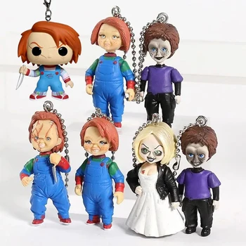 7pcs Buni Figura Chuckys Figura Anime Breloc Model Copii Cadou de Halloween Infricosator Fantomă Păpuși pentru Copii Groază de Joaca pentru Copii Jucarii