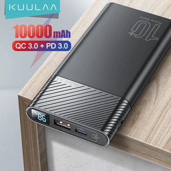 KUULAA Power Bank 10000mAh PowerBank Rapid de Încărcare Pentru redmi note 10 9 pro poco m3 x3 f3 încărcător portabil pentru iPhone 13 12 11
