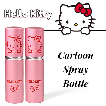 Sanrios Hello Kitty Apăsați Sticla Cu Pulverizator De Desene Animate Animie Portabil Parfum De Alcool Subpachet Sticla Multifunctionala Stropitoare