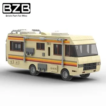 BZB MOC Model 20606 1 Breaking Bad Clasic Walter White Pinkman Gătit Laborator RV Oraș High-Tech idei Bloc Copii de Jucarie Cadou