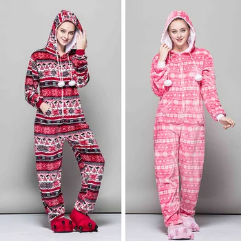 Salopeta femei Pijamale Flanel Pentru Fata Pijama Calde Adolescent Pijamale de Craciun Lenjerie Salopete pentru Femei Haine de Acasă
