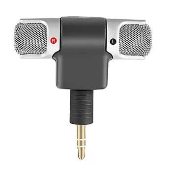 Mini Jack de 3,5 mm Microfon Digital Portabil Stereo Microfon Stereo Canal Stânga și Dreapta Pentru PC, Laptop, Notebook de Înregistrare
