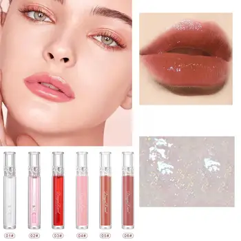 Lip Gloss De Buze Transparent Ulei Oglindă Glazura De Buze Hidratant Hrănitoare Lipgloss Și O5j6