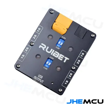 JHEMCU RuiBet 1-2S LIPO Baterie 7-26V XT60 Intrare Ieșire USB 71X57X12mm de 3.7 V 3.8 V Acumulator LIPO FPV Tinywhoop Drone