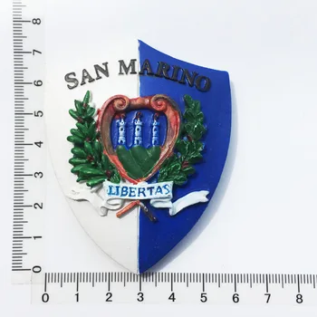 SAN Marino Insigna de Turism de Suveniruri Decorative de Colecție Cadou 3d Emblemă Națională Magnet de Frigider Autocolant