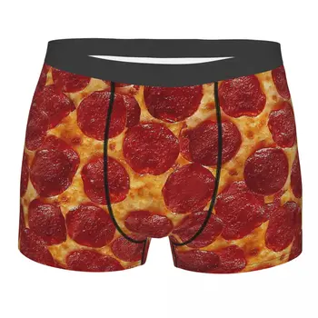 Amuzant Pizza Pepperoni Alimente Meme Chiloți de Bumbac Chiloți pentru Bărbați Lenjerie de corp pantaloni Scurți Confortabil Boxeri