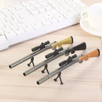 1 buc Sniper Rifle Pix cu Gel Creative Joc de Supraviețuire Pistol de Jucărie Pix cu Gel 0.38 mm Negru de Cerneală pentru Scoala Scriere Copii Noutate Cadou de Papetărie