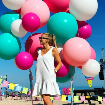 5pcs/lot 36 inch Colorate Mari Latex, Baloane Heliu Inflable Arunce în aer Balon mare Nunta Petrecere de Ziua Mare Balon de Decor
