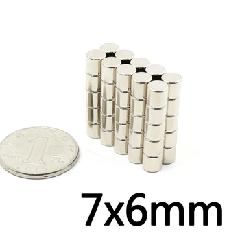 5/10/20buc 7*6mm magnet Neodim disc 7x6mm N35 NdFeB Dia 7x6 Puternică Mici Magnetice Magneți Pentru Ambarcațiunile de 7 mm x 6 mm