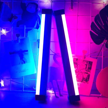 Portabil LED-uri Lumina de Umplere cu LED Baghetă luminoasă Stick Fotografie Lampa Reincarcabila Baterie Flash de Lumină Bagheta Colorate Selfie Lampa
