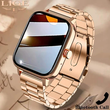 LIGE Temperatura Corpului 1.69 Inch Suna Ceasul Inteligent Femei Personalizate Dial Smartwatch rezistent la apa Muzică Ceasuri Full Touch Brățară Ceas