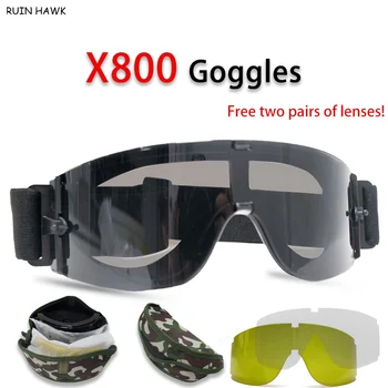 X800 Tactice Glassesroad Ochelari De Ciclism În Aer Liber, Alpinism, Pescuit Anti-Ultraviolete Cu Ochelari De Soare Ochelari De Schi