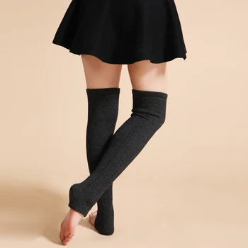 Nou Design pentru Femei de Iarnă Masiv Cald Încălzit de Picior Lână de Tricotat Mare Sosete TOAMNA Zburli Asieta Încălzit de Picior Boot Topper Șosete