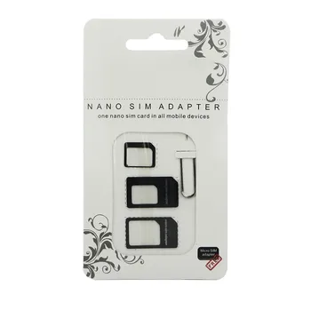 Micro Nano SIM Card Adaptor Conector Kit Pentru iPhone 5 6 7 plus 5S Xiaomi Redmi Note 4 Toate Standard de Telefon cartelei SIM