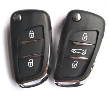 Modificat Flip Key Remote Shell 2 3 BTN Pentru Peugeot 307 408 308 pentru Citroen C-Triomphe C-Quatre C3 C4L C5 CE0536 Cu Canelură