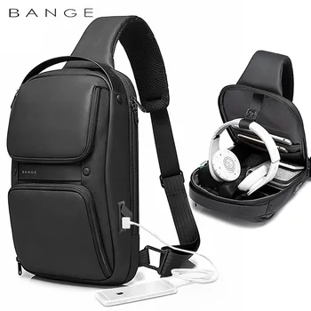 Xioami Moda Barbati Piept Geanta Casual Messenger Bag USB de Încărcare de Călătorie de Afaceri Umăr, Crossbody Sac Impermeabil Respirabil