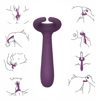 G-Spot Iepure 3 Motoare Penis artificial Vibratoare Jucarii Sexuale pentru Femei Barbati Cupluri Adulte Silicon Stimulator Clitoris Vagin Penisul Masaj