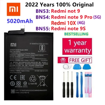 100% Original 5020mAh BN53 BN54 BN55 Acumulator de schimb Pentru Xiaomi Redmi Nota 9 Pro 9S Bateria Baterii de Telefon Mobil Instrumente