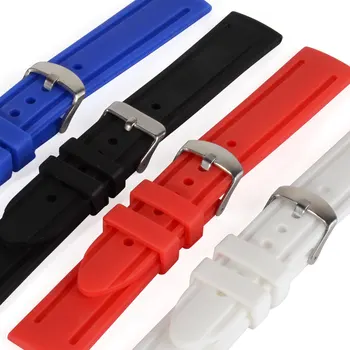Silicon Sport Banda Cauciuc Benzi Bărbați Femei Watchband Înlocui Electronice Ceas Trupa Accesorii 20mm 22mm 24mm Latime