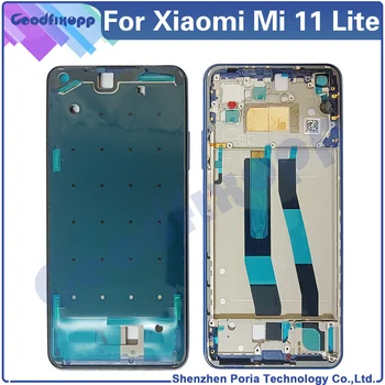 Pentru Xiaomi Mi 11 Lite 4G / 5G-Media Cazul de Fata Rama Mijloc Bezel Rama Ecranului LCD Sprijin Pentru Mi 11Lite Mi11 Lite Cadru Frontal