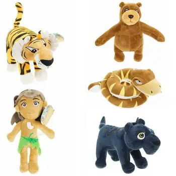 Film De Desene Animate Cartea Junglei Jucării De Pluș Mowgli Tigru, Șarpe, Urs, Leopard Moale Animale De Pluș Jucarii Cadou Pentru Copii