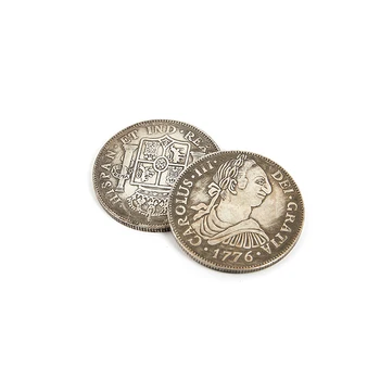 Coloana dubla 1807 Carlos IV Comemorative specie Făcut spaniole Vechi Dolar de Argint Copia Fisei