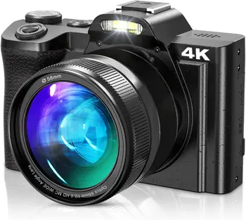 Noua Camera Video 4K aparat de Fotografiat Digital pentru YouTube HD 48MP Vlogging WiFi Camera Time-Lapse Webcam 3.5