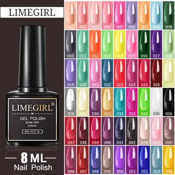 80 de culori Gel de unghii Set Manichiura pentru Unghii Semi-Permanent Vernis top coat UV LED Gel Lac Soak Off Unghii Gel lac de Unghii