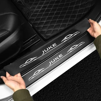4BUC Noi Pentru Nissan Juke Styling Fibra de Carbon Anti Scratch Scuff Pedala Masina Pragului de Ușă Protector Autocolante, Decal Accesorii Auto