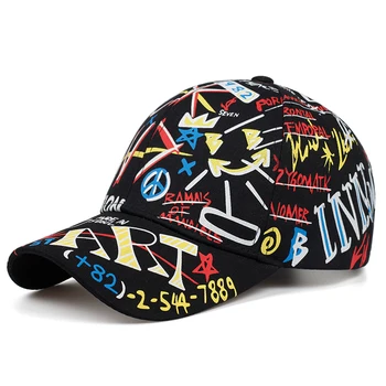 Noua moda in aer liber șapcă de baseball hip hop de imprimare golf hat sport de agrement moda pălărie de soare reglabila 100%bumbac tata pălării