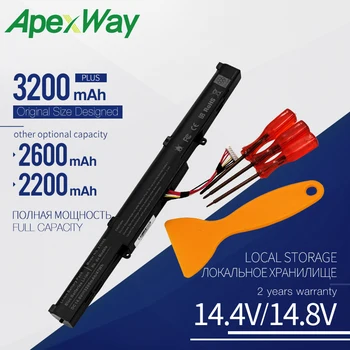 Apexway A41-X550E Baterie Laptop pentru Asus X450 X450E X450J X450JF A450 A450C A450V A450E A450J A450JF F450 F450C X750JA X751L