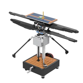 MOC Marte Elicopter Blocuri Kit Pentru Sonda Robot Ingeniozitatea De Perijove Parasuta Aeronave Cărămizi Jucarii Pentru Copii Cadouri