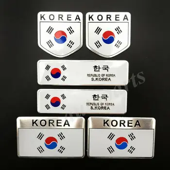 6x Coreea coreean Pavilion Portbagaj Emblema, Insigna Motocicleta Carenaj Decalcomanii Autocolant