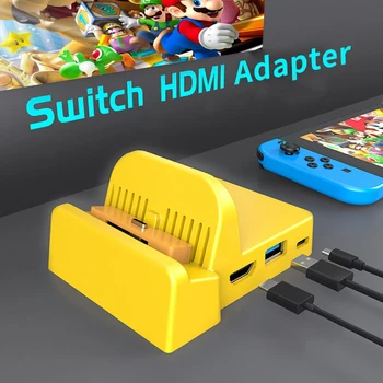 Stație de andocare pentru Nintendo Comutator Gazdă USB 3.0 2.0 Playstand Încărcător Suport Tip C pentru H-DMI TV 4K Video Converter Comutator Adaptor