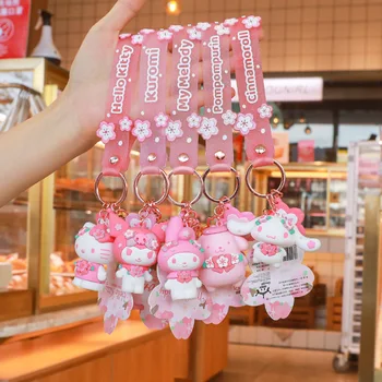 Kawaii Sanrio Cherry Blossom Colecție Limitată Pandantiv Cinnamoroll Kuromi Melodia Mea Breloc Rucsac de Decorare pentru Fete Cadou