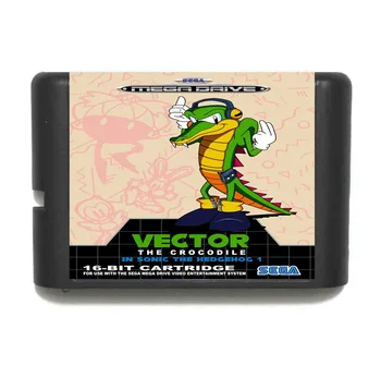 Vector (în Sonic 1) de 16 biți MD Carte de Joc Pentru Sega Mega Drive Pentru Genesis