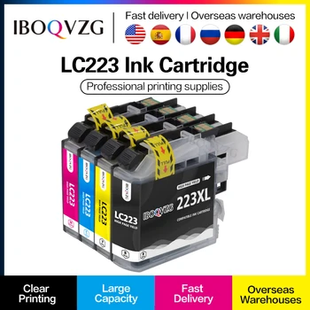 IBOQVZG LC 221 XL Pentru Fratele LC223 Cartușe de Cerneală Cu Chip Plin de Cerneală Pentru J5720DW J480DW J680DW J880DW DCP-J4120DW J562DW